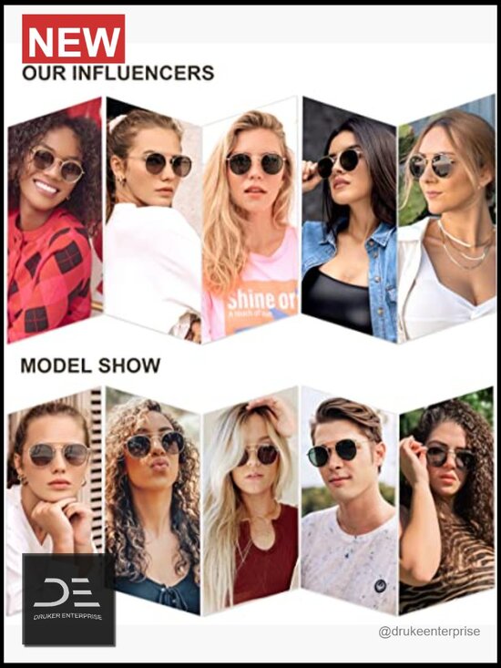 Retro Round Double Bridge Polarized Sunglasses main image 7